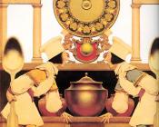 马科斯菲尔德 帕里斯 : Two Pastry Cooks Blue Hose and Yellow Hose